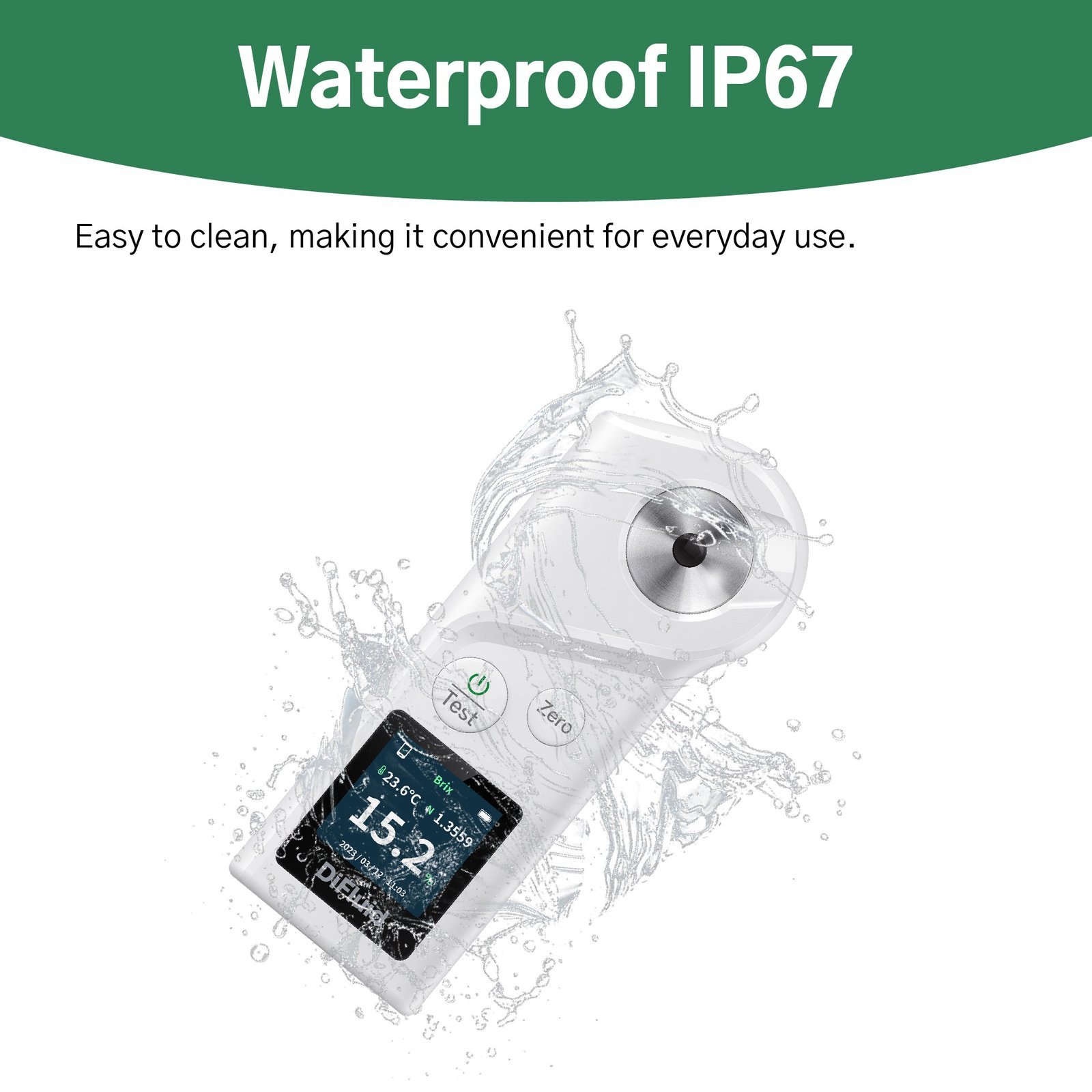 0-10% Salinity Refractometer ATC Handheld Refractometer 1.000-1.070SG Optical Salometer Salt Tester for Seawater Aquaculture