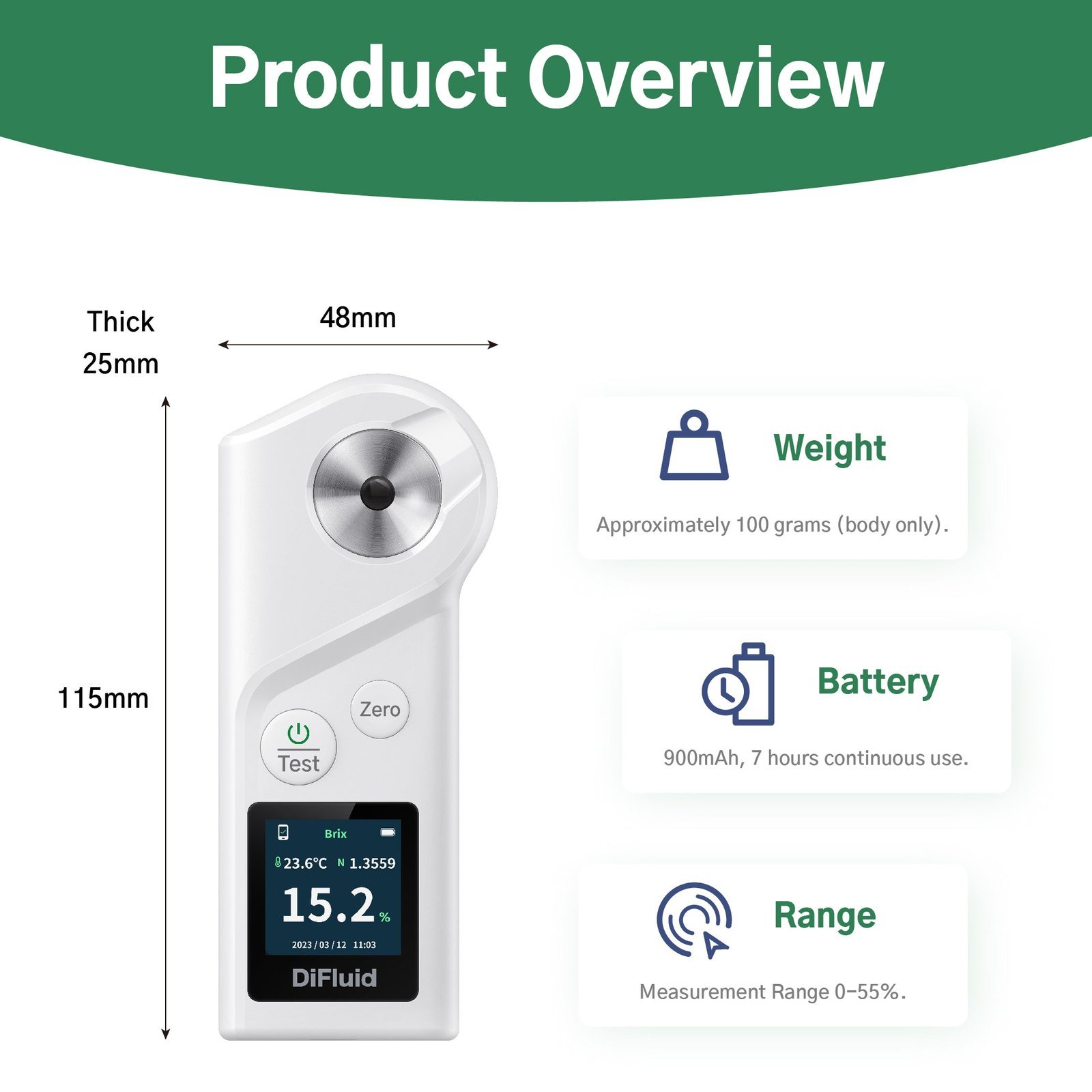 0-10% Salinity Refractometer ATC Handheld Refractometer 1.000-1.070SG Optical Salometer Salt Tester for Seawater Aquaculture